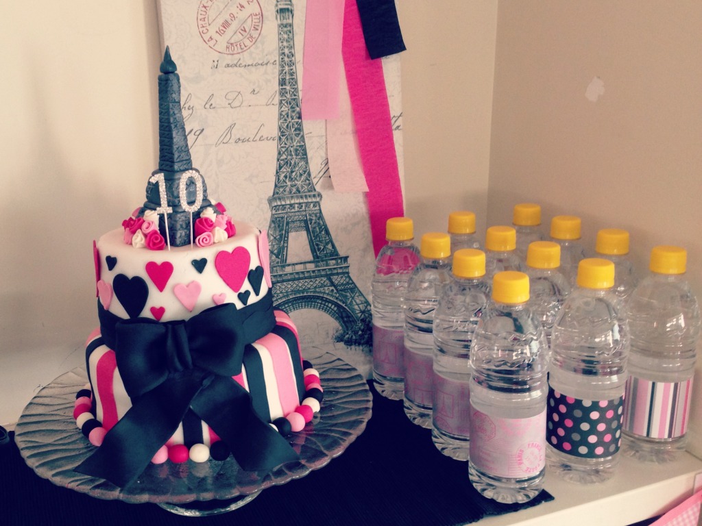 Paris Party Birthday Cake